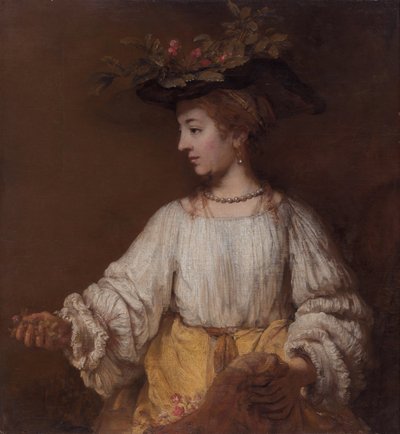 Flora door Rembrandt van Rijn